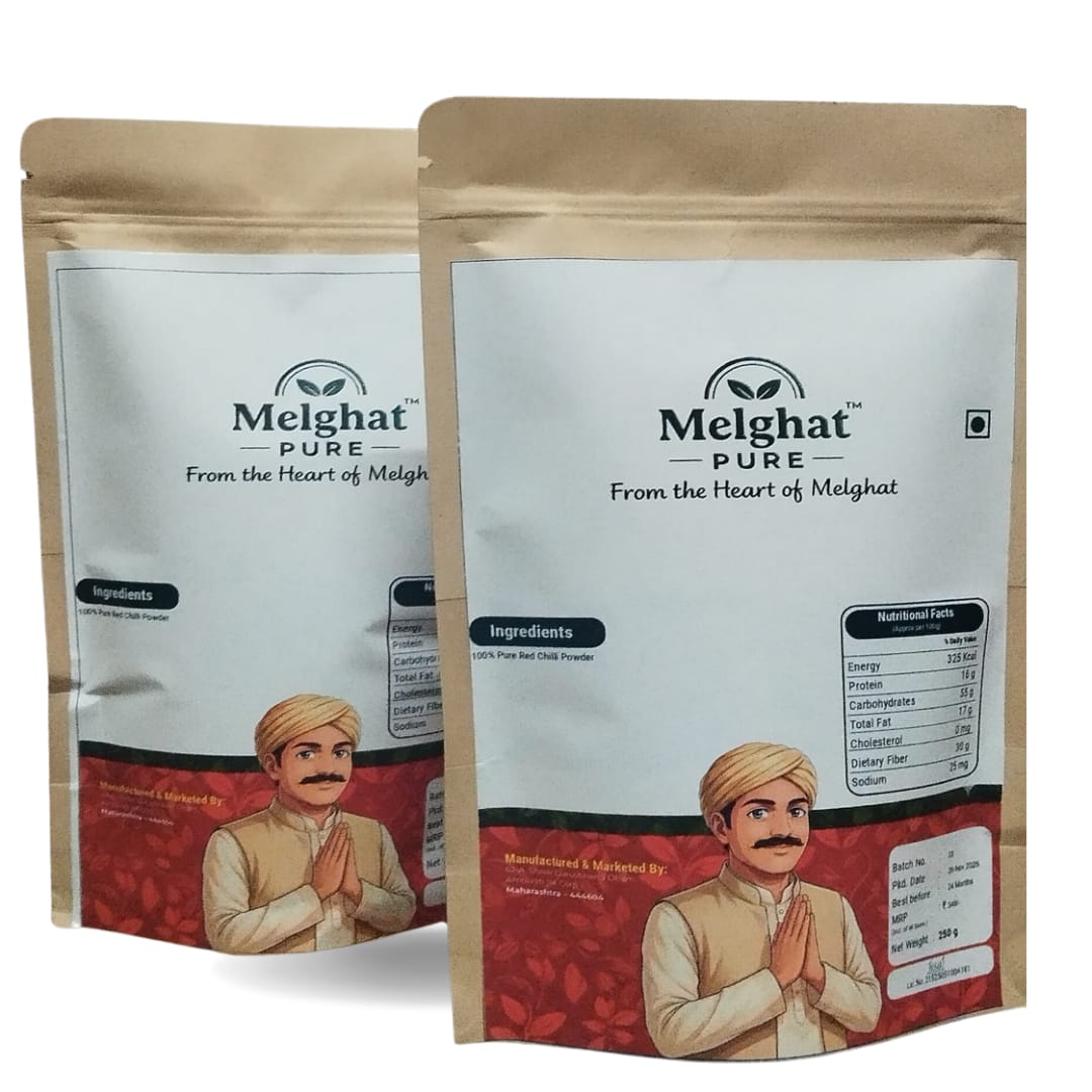 Melghat Pure Red Chilli Powder, 500Grams - Image 3