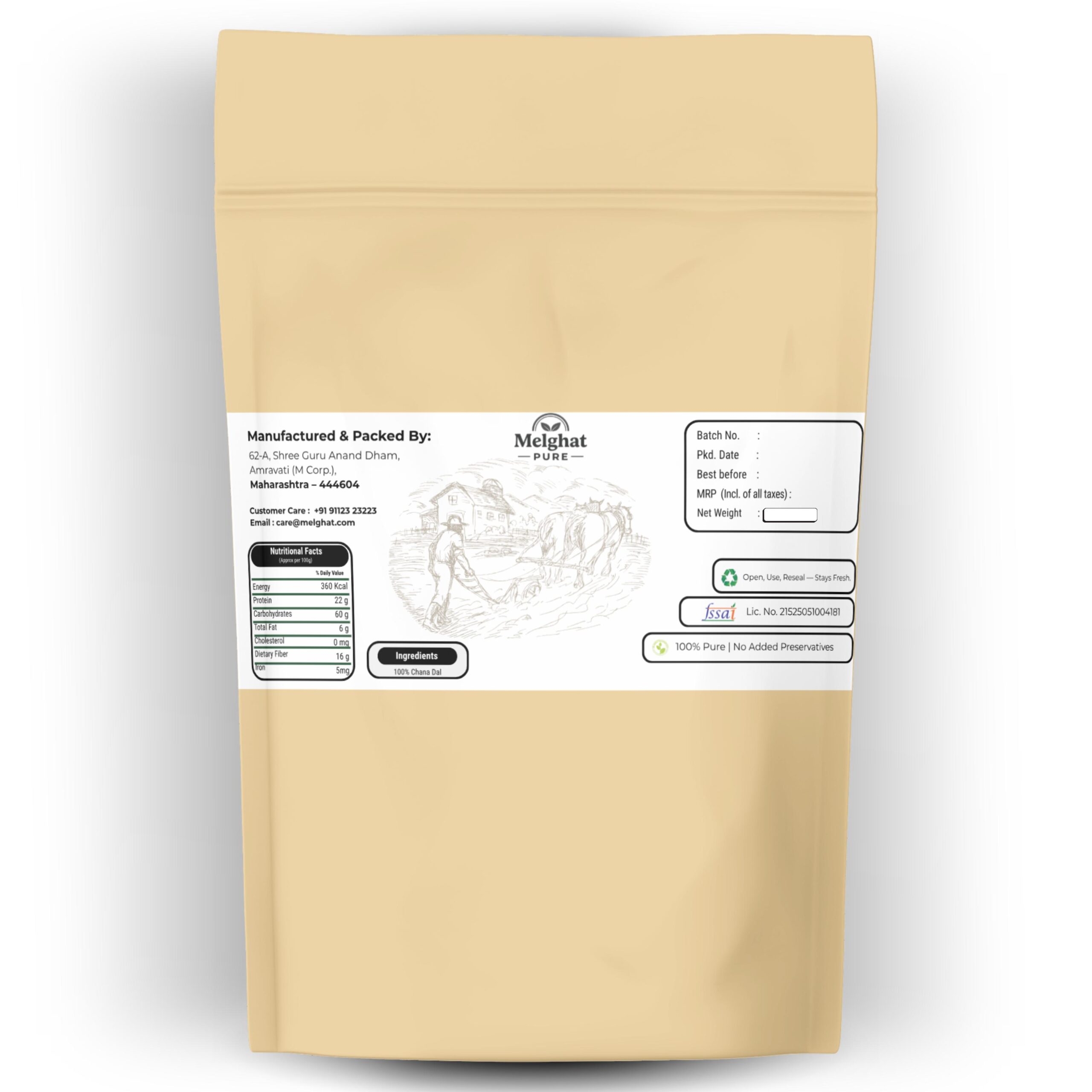 Melghat Pure Chana Dal – 500 g - Image 5