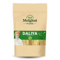 MELGHAT PURE Daliya (Broken Wheat) | Nutritious and Wholesome Grains | Ideal for Breakfast, Porridge, and Home-Cooked Meals | Natural Flavor and Soft Texture | Perfect for Daily Cooking - 1000 Gm